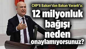 CHP'li Bakan'dan Bakan Varank'a: 12 milyonluk bağışı neden onaylamıyorsunuz?