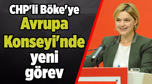 CHP'li Böke'ye Avrupa Konseyi'nde yeni görev