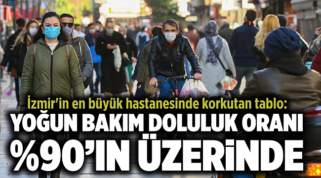 İzmir'in en büyük hastanesinde korkutan tablo: Yoğun bakım doluluk oranı...