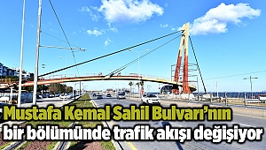 Mustafa Kemal Sahil Bulvarı’nın bir bölümünde trafik akışı değişiyor
