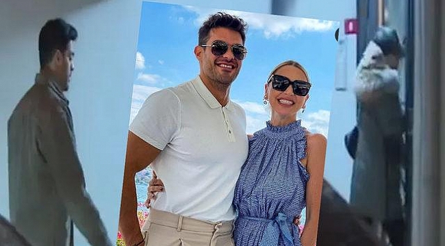 Sevgilisinin evine girerken görüntülendi