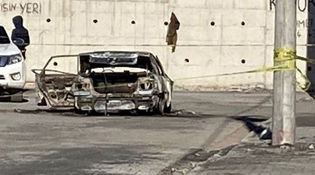 Yanan araçta uzman çavuş bulundu