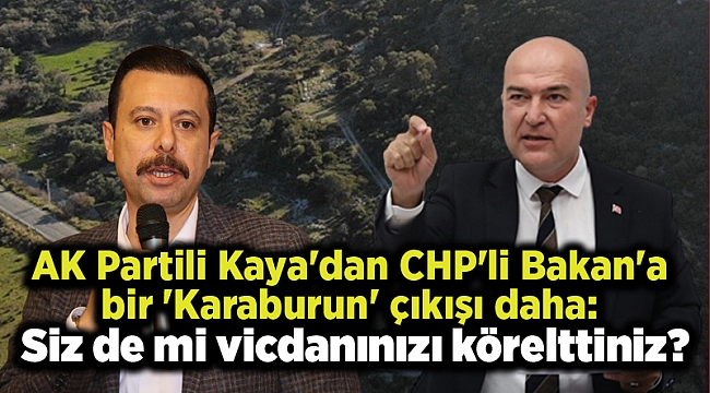 AK Partili Kaya'dan CHP'li Bakan'a bir 'Karaburun' çıkışı daha: Siz de mi vicdanınızı körelttiniz?