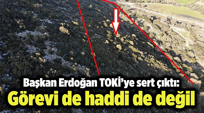Başkan Erdoğan: TOKİ’ye sert çıktı: Görevi de haddi de değil