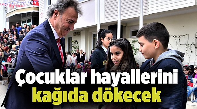 Çocuklar hayallerini kağıda dökecek