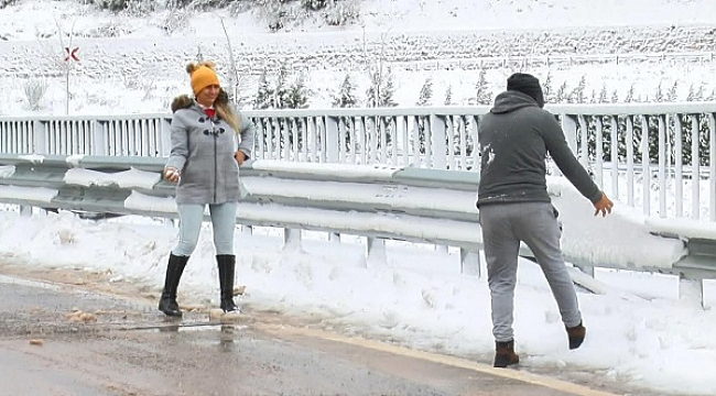 İzmir'de kar yağışı; Sabuncubeli Geçidi'nde önlem alındı