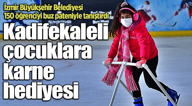 Kadifekaleli çocuklara karne hediyesi