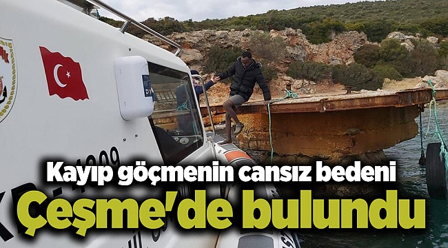 Kayıp göçmenin cansız bedeni Çeşme'de bulundu