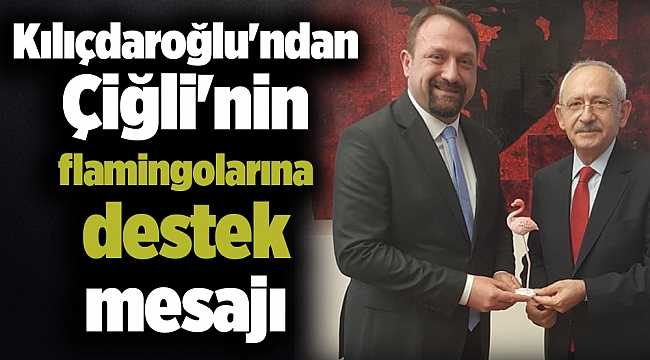 Kılıçdaroğlu'ndan Çiğli'nin flamingolarına destek mesajı
