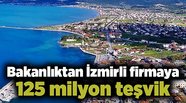 Bakanlıktan İzmirli firmaya 125 milyon teşvik