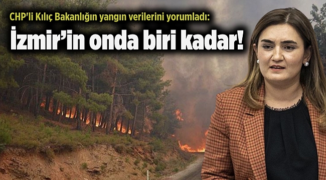 CHP'li Kılıç Bakanlığın yangın verilerini yorumladı: İzmir’in onda biri kadar!