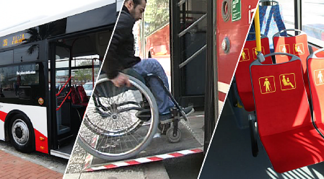 ESHOT otobüslerine tekerlekli sandalye ayarı