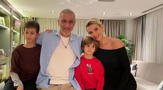 Esra Erol eşi Ali Özbir ve oğulları ile kar savaşında!