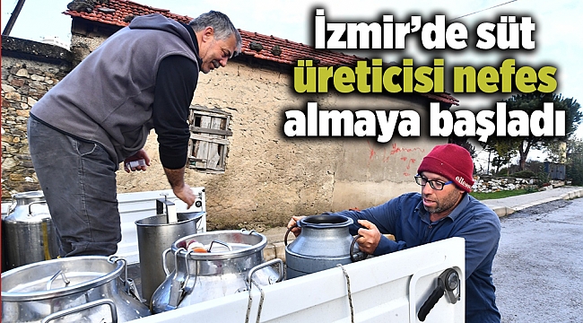 İzmir’de süt üreticisi nefes almaya başladı