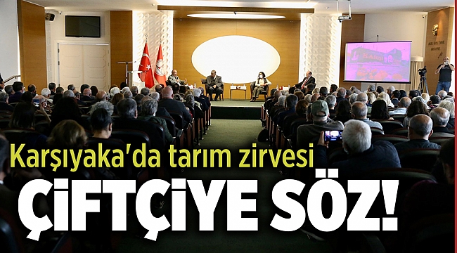 Karşıyaka&#039;da tarım zirvesi