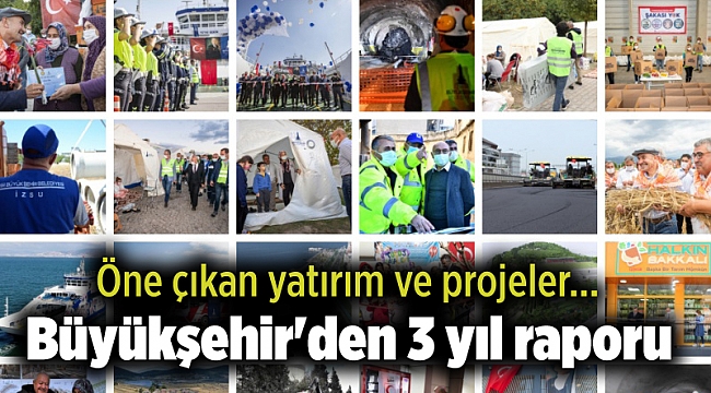 Büyükşehir&#039;den 3 yıl raporu