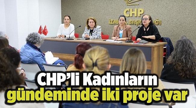CHP’li Kadınların gündeminde iki proje var