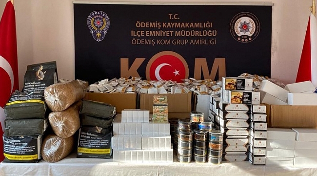 İzmir'de polisten kaçak sigaraya geçit yok