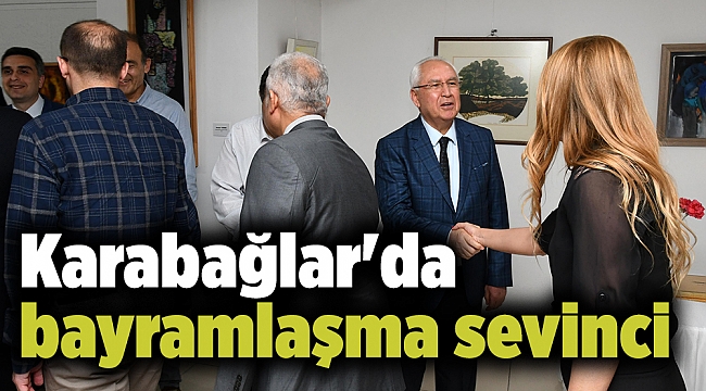 Karabağlar&#039;da bayramlaşma sevinci