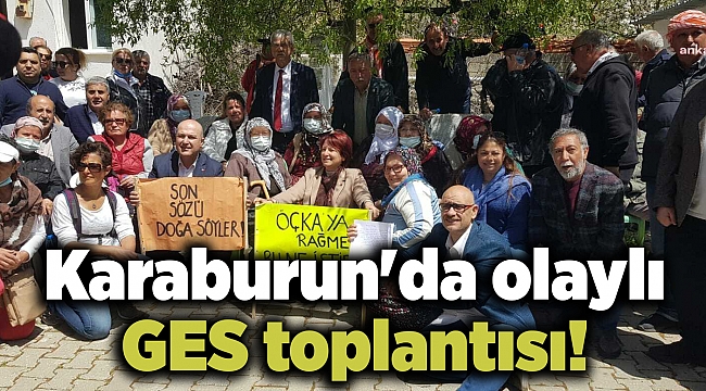 Karaburun'da olaylı GES toplantısı!