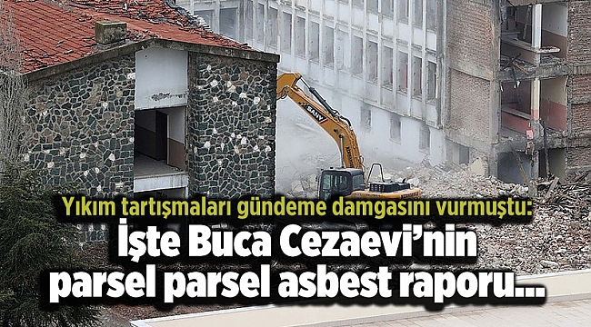 Yıkım tartışmaları gündeme damgasını vurmuştu: İşte Buca Cezaevi’nin parsel parsel asbest raporu…