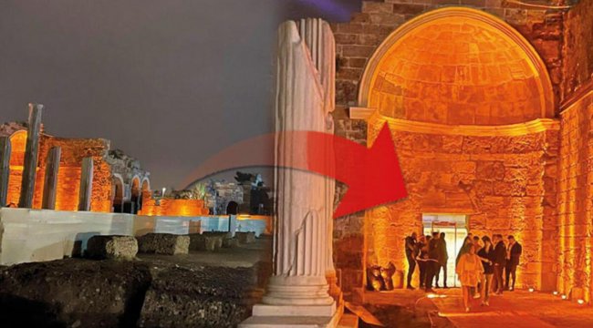 Athena'ya ihanet! Side antik kentine bar açtılar