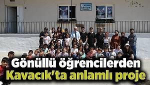 Gönüllü öğrencilerden Kavacık'ta anlamlı proje