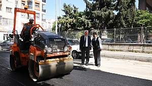 Karabağlar'da asfaltlama çalışmaları hızlandı