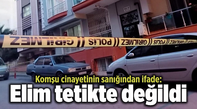 Komşu cinayetinin sanığından ifade: Elim tetikte değildi