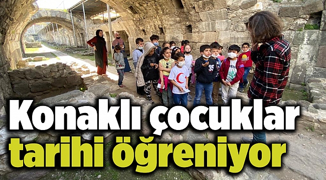 Konaklı çocuklar tarihi öğreniyor