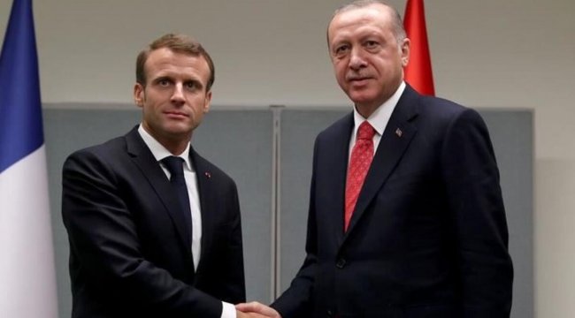 Cumhurbaşkanı Erdoğan ile Macron görüştü