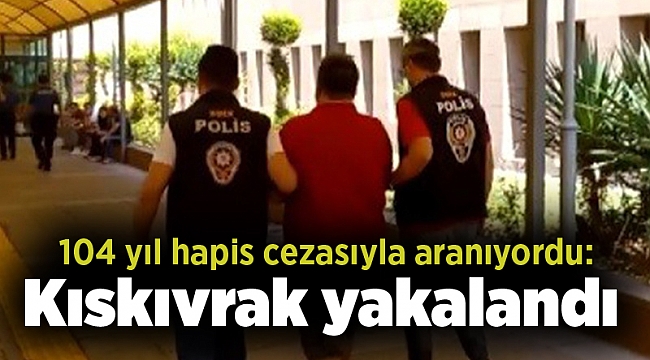 104 yıl hapis cezasıyla aranıyordu: Kıskıvrak yakalandı