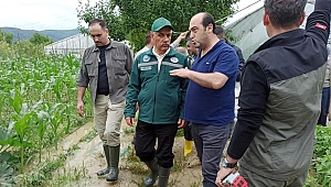 Bakan Kirişci'den selin vurduğu Zonguldak'ta inceleme
