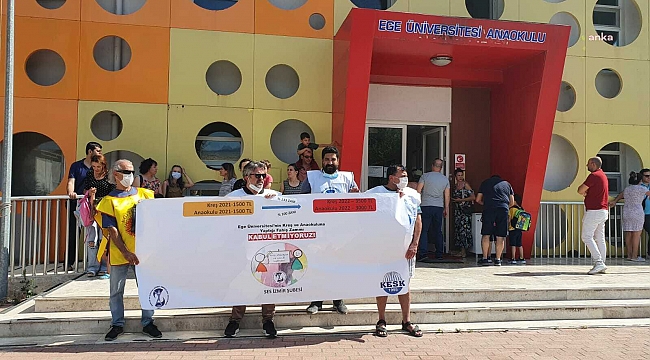 Ege Üniversitesi'nin yüzde 133'lük kreş zammına tepki