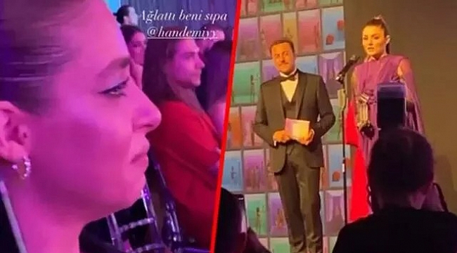 Hande Erçel konuşurken Gamze Erçel ağladı!