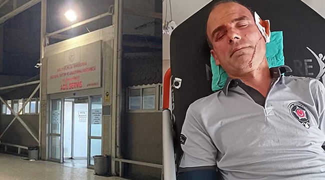 Hasta yakınları güvenlik görevlisini darp etti