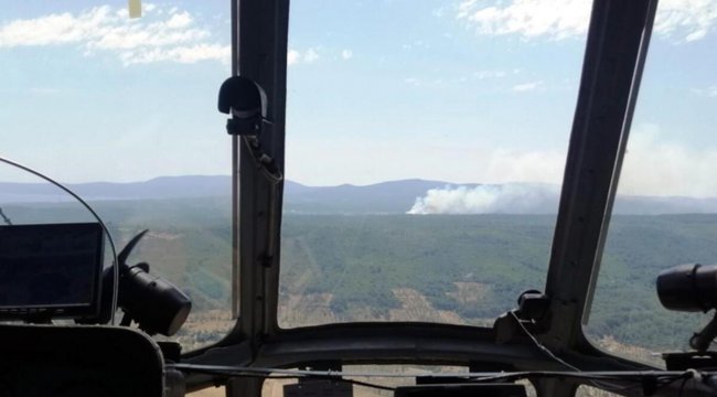 İzmir&#039;de orman yangını: Havadan ve karadan müdahale ediliyor