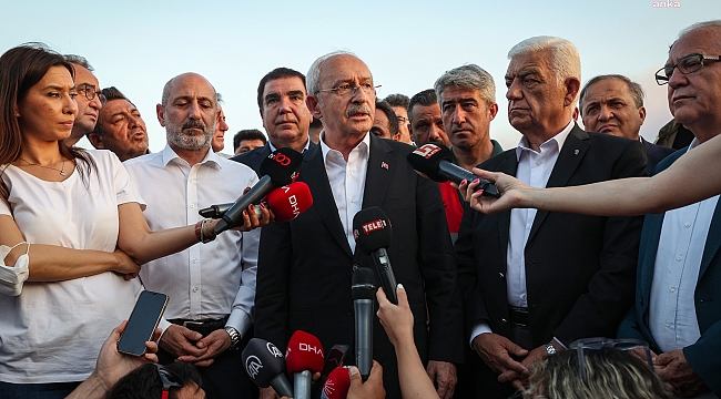 Kılıçdaroğlu Marmaris'teki yangın bölgesinde; Yeter artık, bıçak kemiğe dayandı