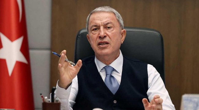 'Mantık katliamı açıkça görülmeli...' Bakan Akar: PKK elebaşının fotoğrafını yansıtılması nasıl bir anlayış?