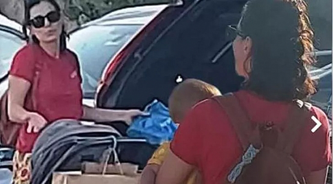 Özge Özpirinçci isyan etti! "Kucağımda bebeğim var, çekmeyin"