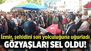 Şehit Uzman Çavuş Turgut İçen, İzmir'de son yolculuğuna uğurlandı