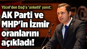 Yücel'den Dağ'a 'anketli' yanıt: AK Parti ve MHP'in İzmir oranlarını açıkladı!