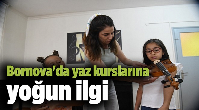 Bornova'da yaz kurslarına yoğun ilgi