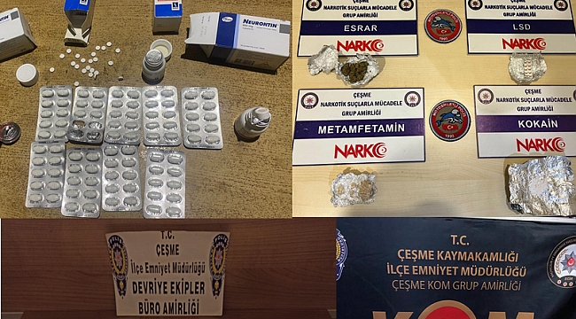 Çeşme'de huzur operasyonunda 1 kişi tutuklandı