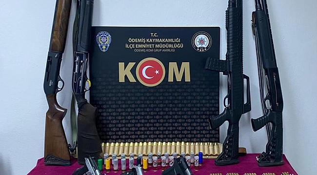 Ev görünümlü cephaneliğe polis baskını