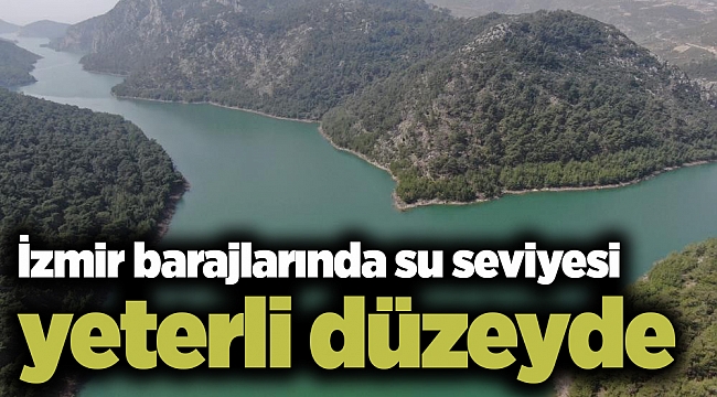 İzmir barajlarında su seviyesi yeterli düzeyde