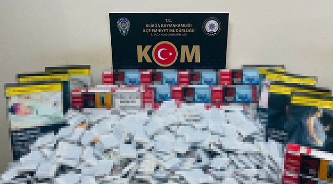 İzmir polisinden sigara kaçakçılarına darbe