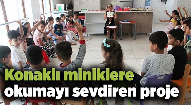 Konaklı miniklere okumayı sevdiren proje