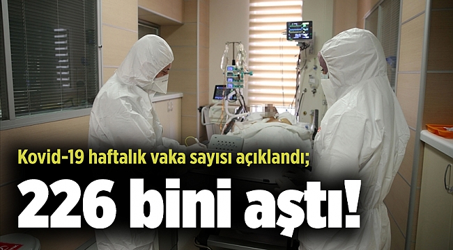 Kovid-19 haftalık vaka sayısı açıklandı; 226 bini aştı!