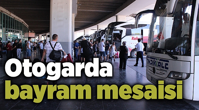 Otogarda bayram mesaisi